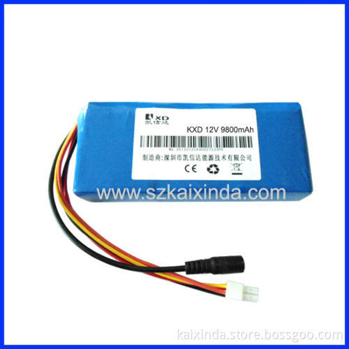 Rechargeable 12V 9800mAh Li-Polymer Battery
